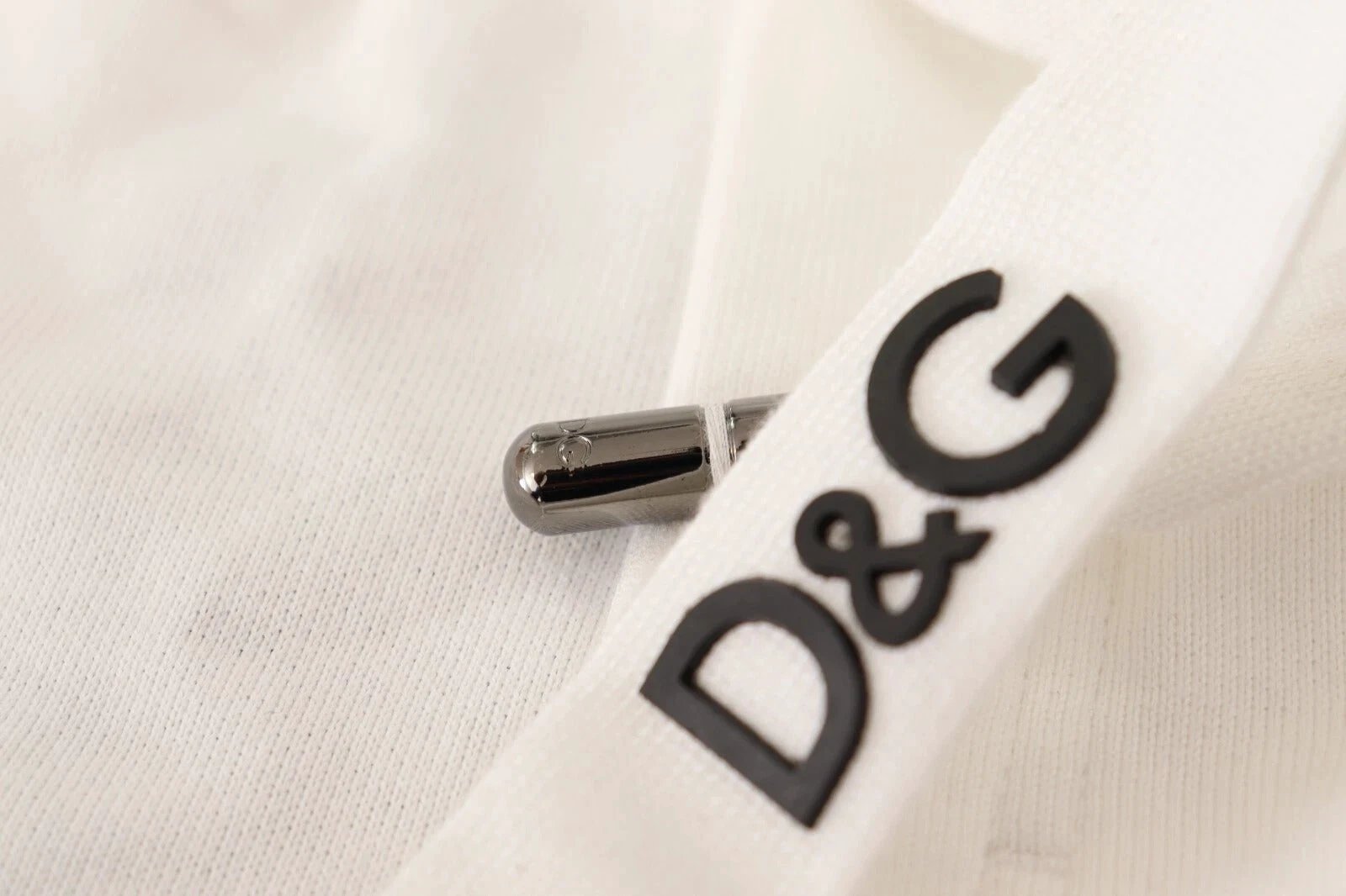 Dolce & Gabbana White Cotton Logo Patch Sweatpants Jogging Pants by Dolce & Gabbana