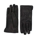 Gants en cuir noir Dolce &amp; Gabbana