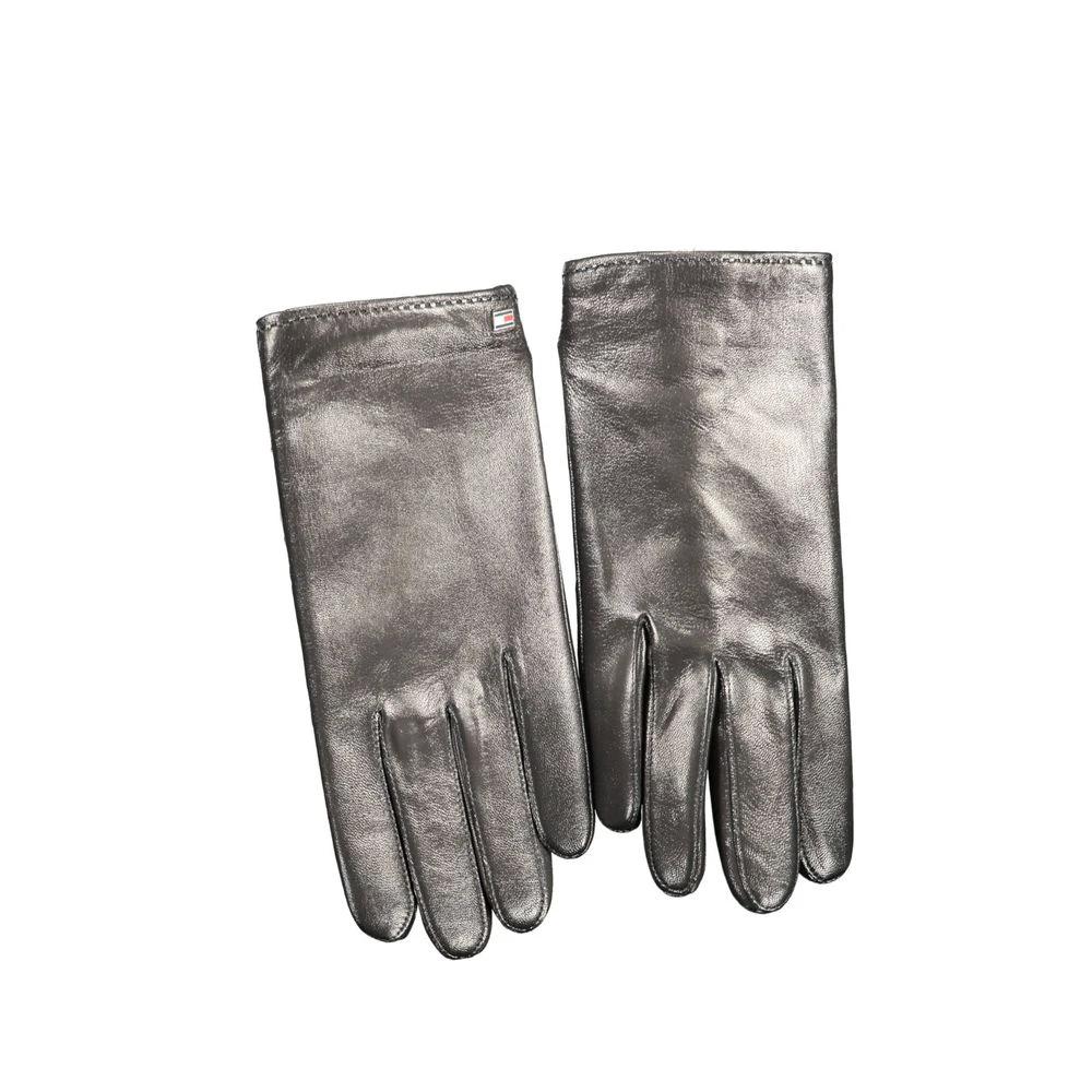 Gants Tommy Hilfiger en cuir noir pour hommes