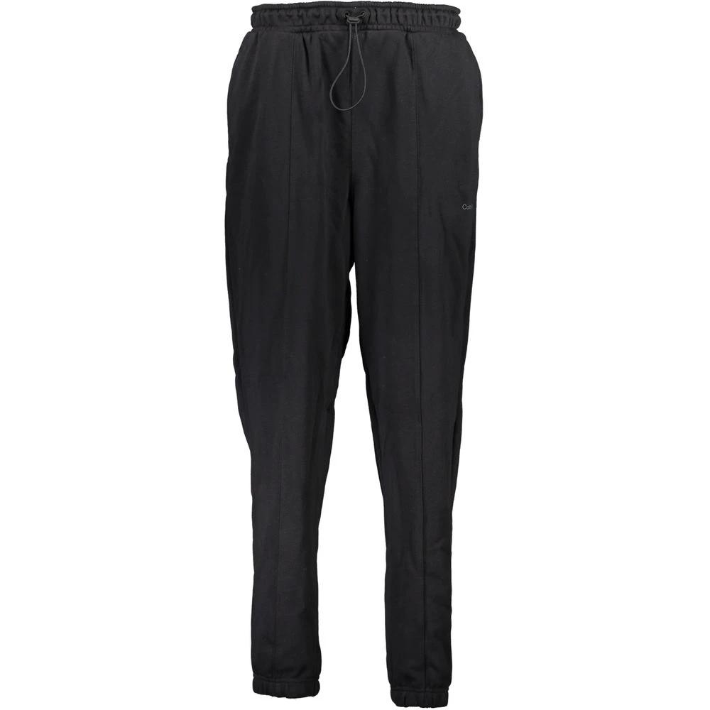 Pantalon de survêtement Calvin Klein en coton noir pour femme