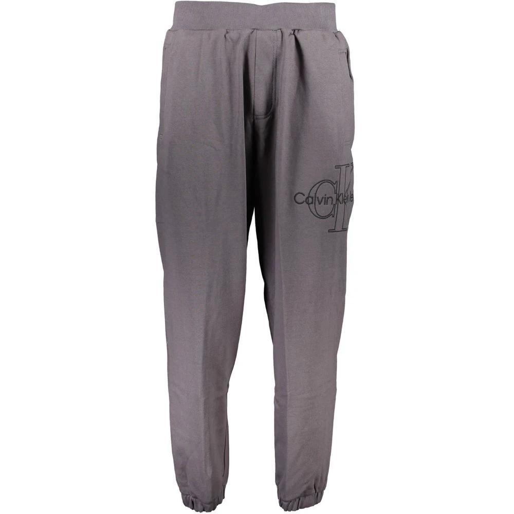 Pantalon de survêtement Calvin Klein Grigio en coton pour homme