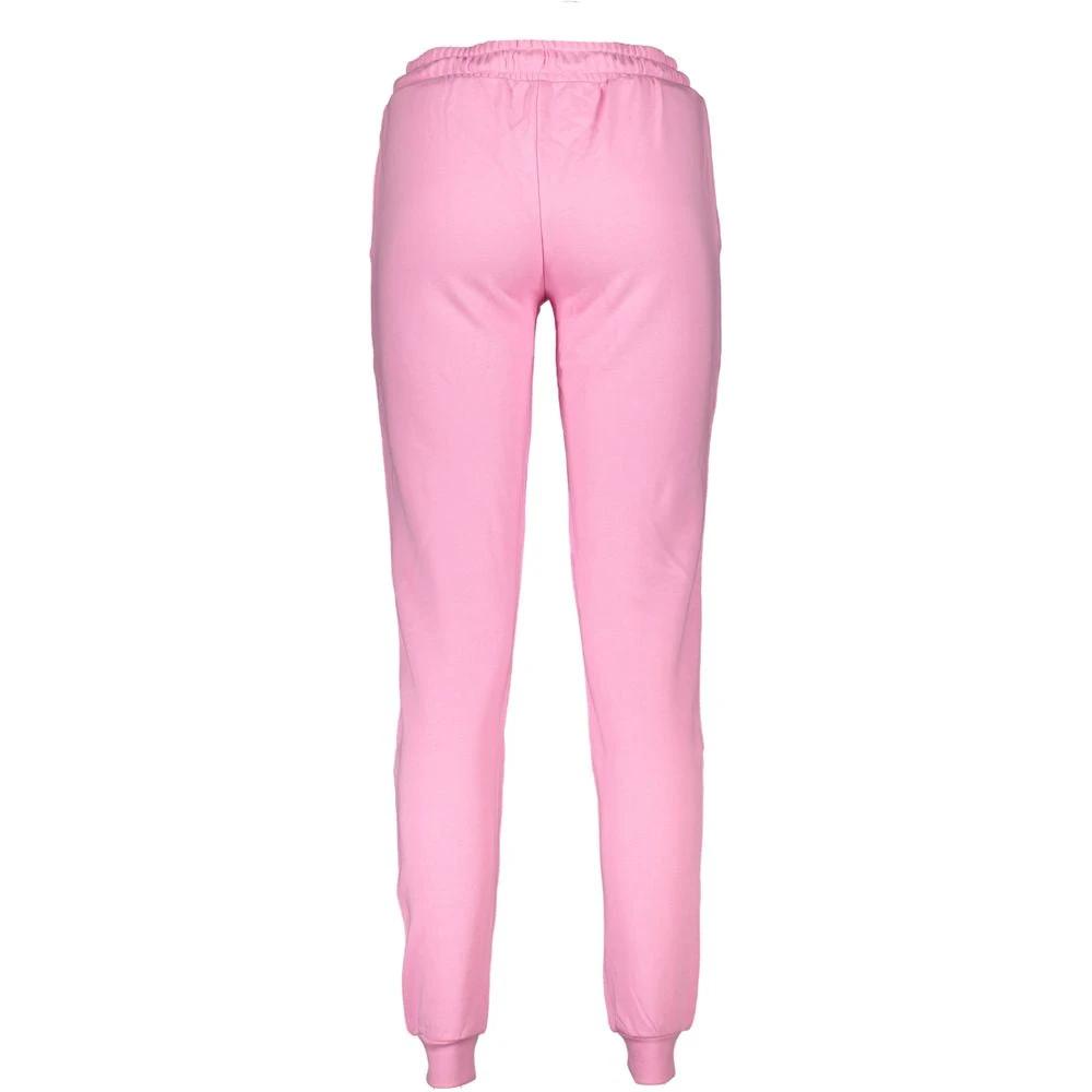 Pantalon en coton pour femme Cavalli Class Rosa