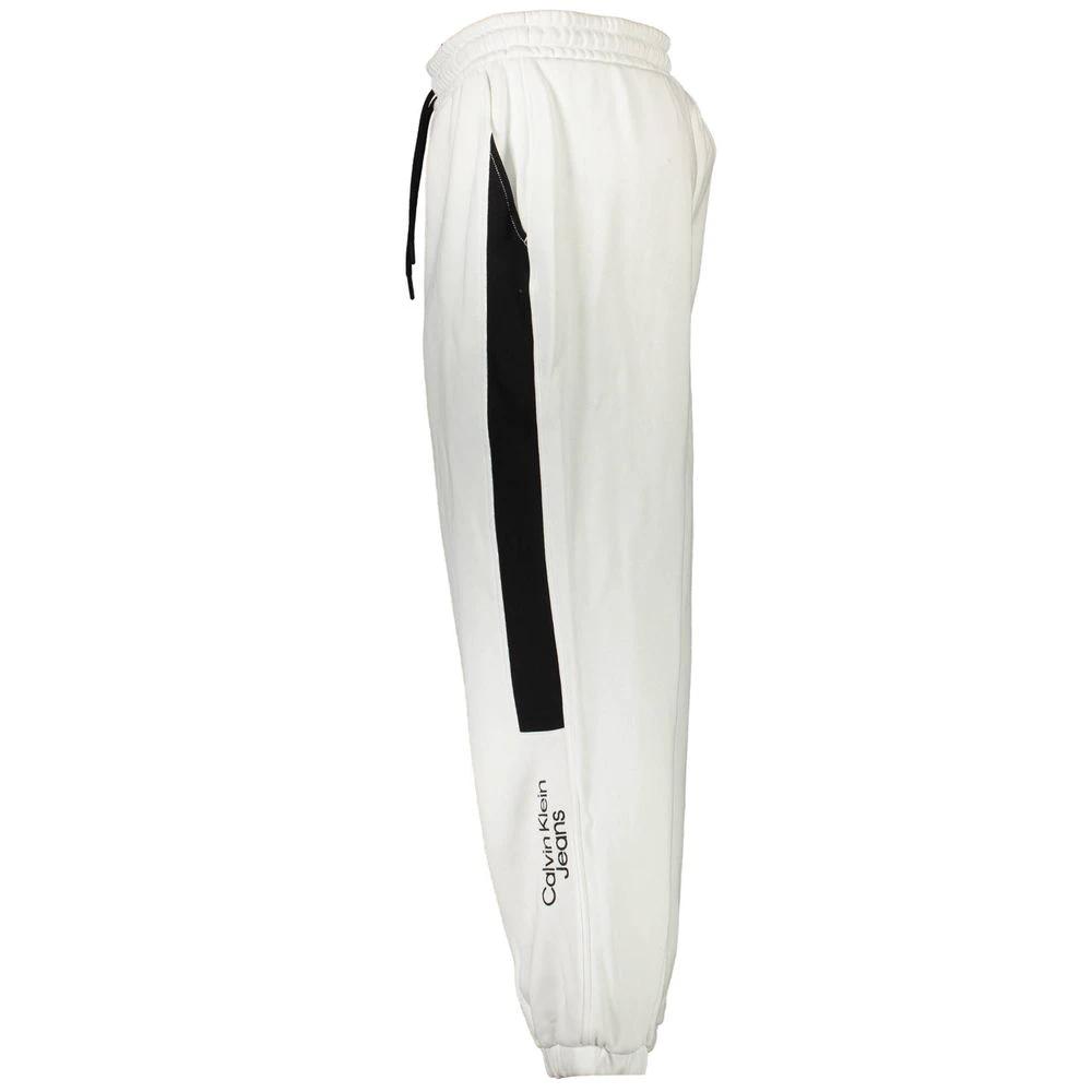 Calvin Klein White Cotton Men's Sweatpant Calvin Klein