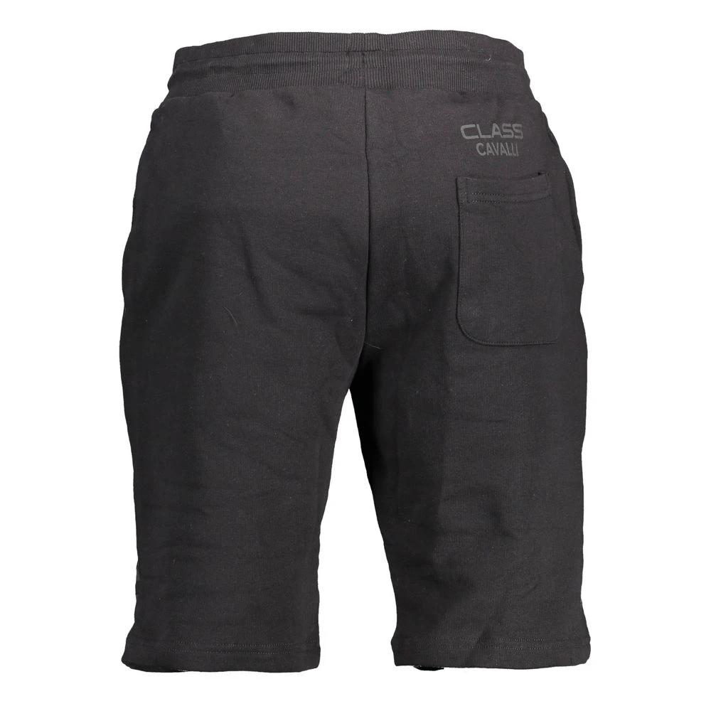 Cavalli Class Black Cotton Men's Sweatpants by Cavalli Class
