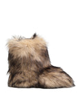 Dolce & Gabbana Brown Faux Skim Ski Fur Men Short Boots Shoes by Dolce & Gabbana