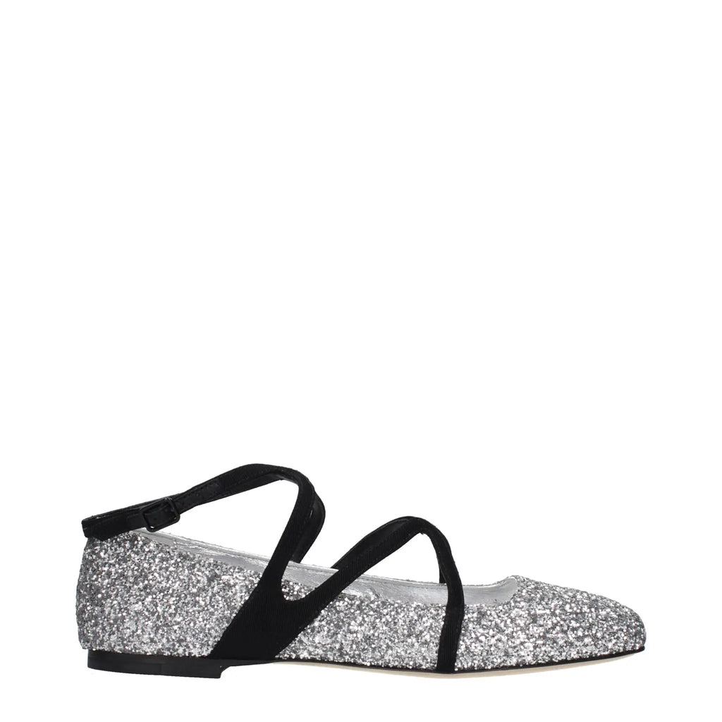 Ballerines grises en plastique Jimmy Choo