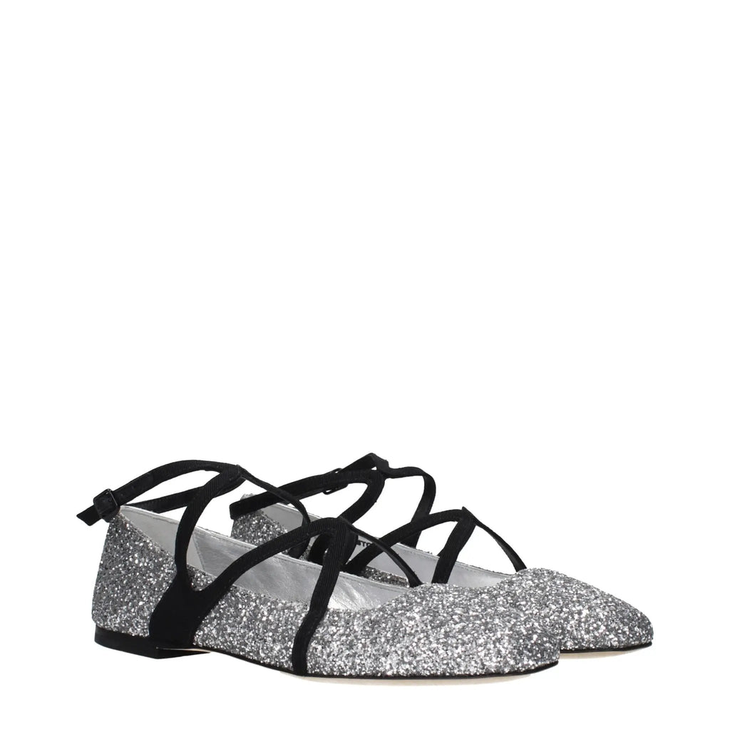 Ballerines grises en plastique Jimmy Choo