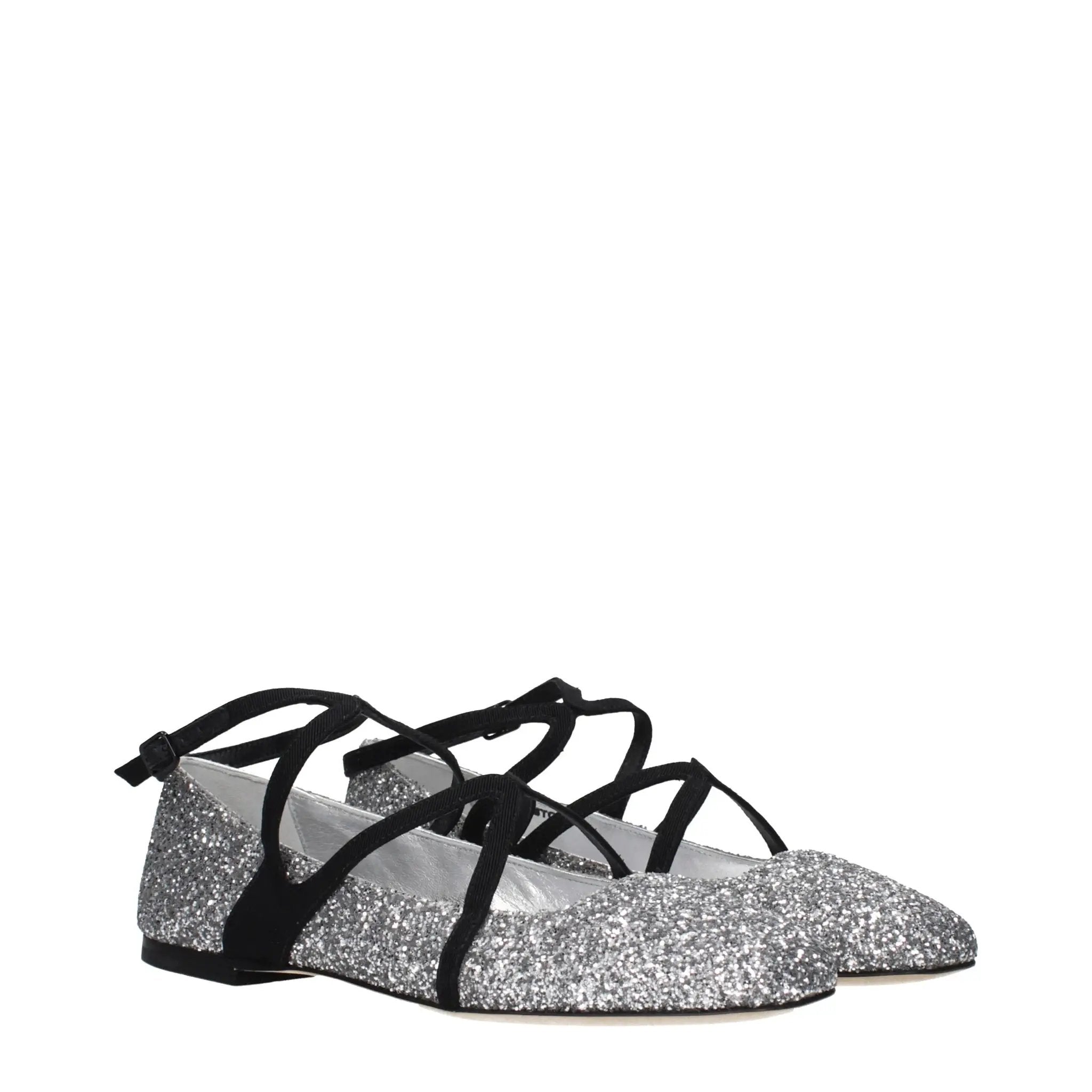 Ballerines grises en plastique Jimmy Choo