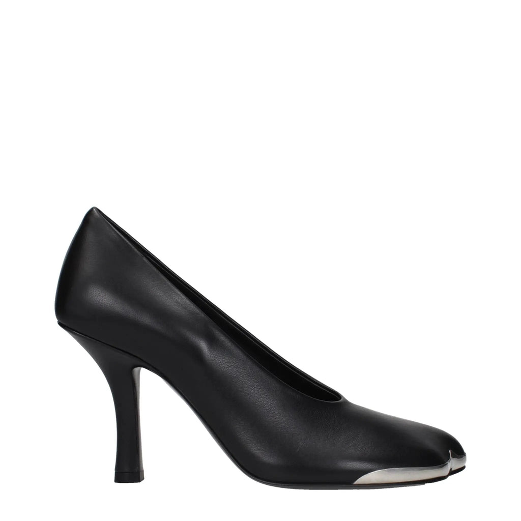 Escarpins Burberry en cuir noir à talons hauts