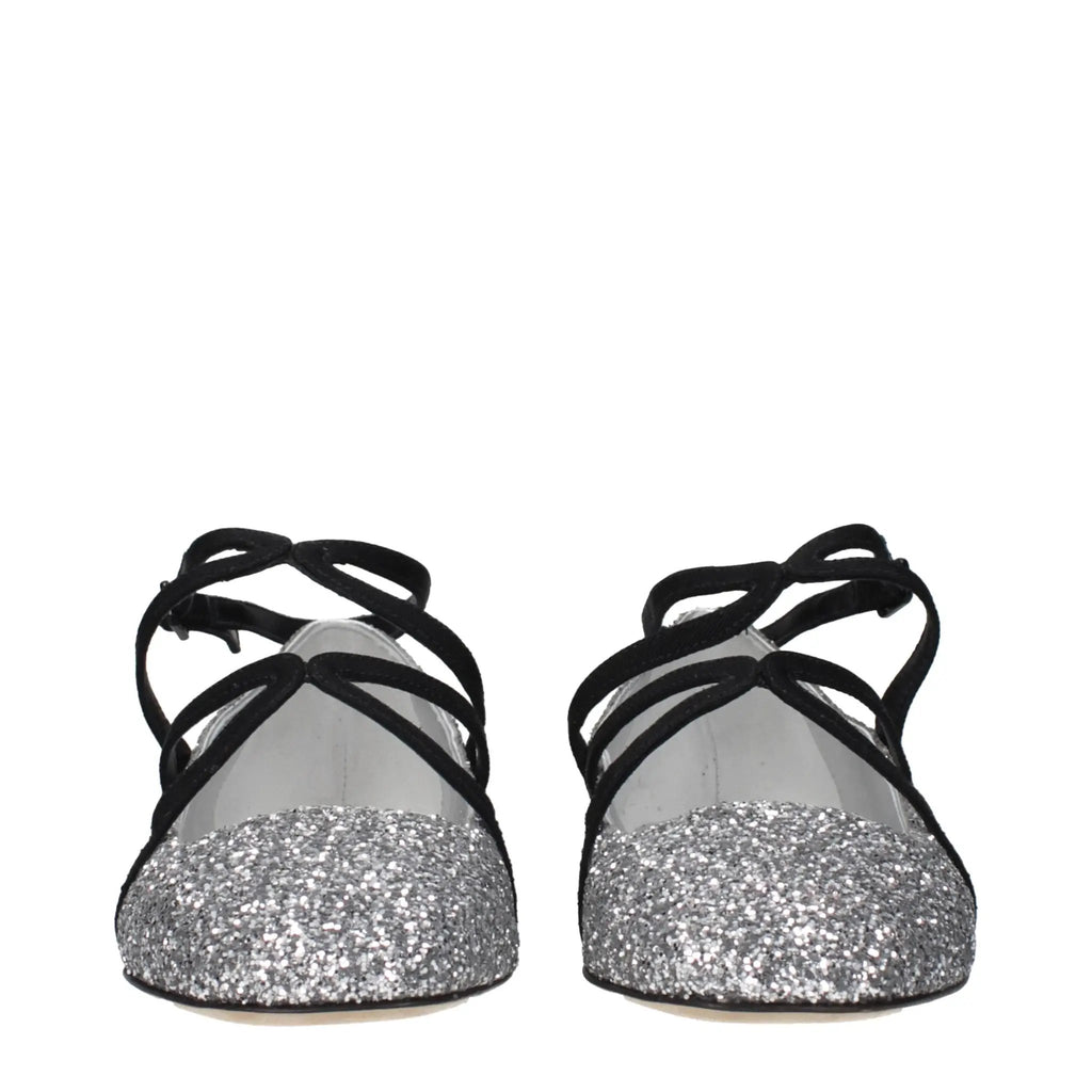 Ballerines grises en plastique Jimmy Choo