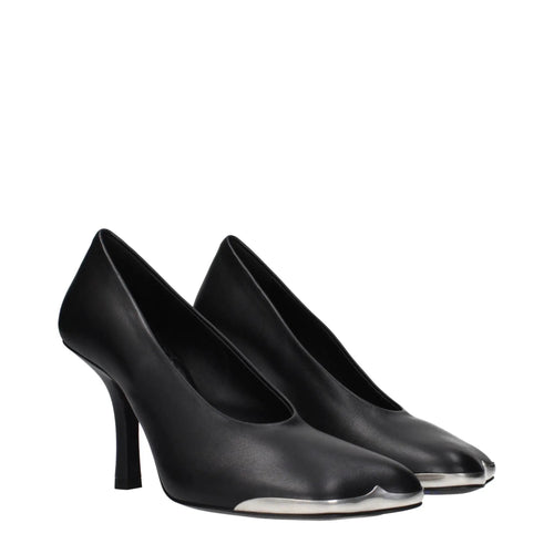 Escarpins Burberry en cuir noir à talons hauts