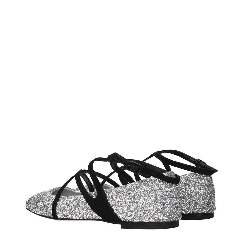 Ballerines grises en plastique Jimmy Choo