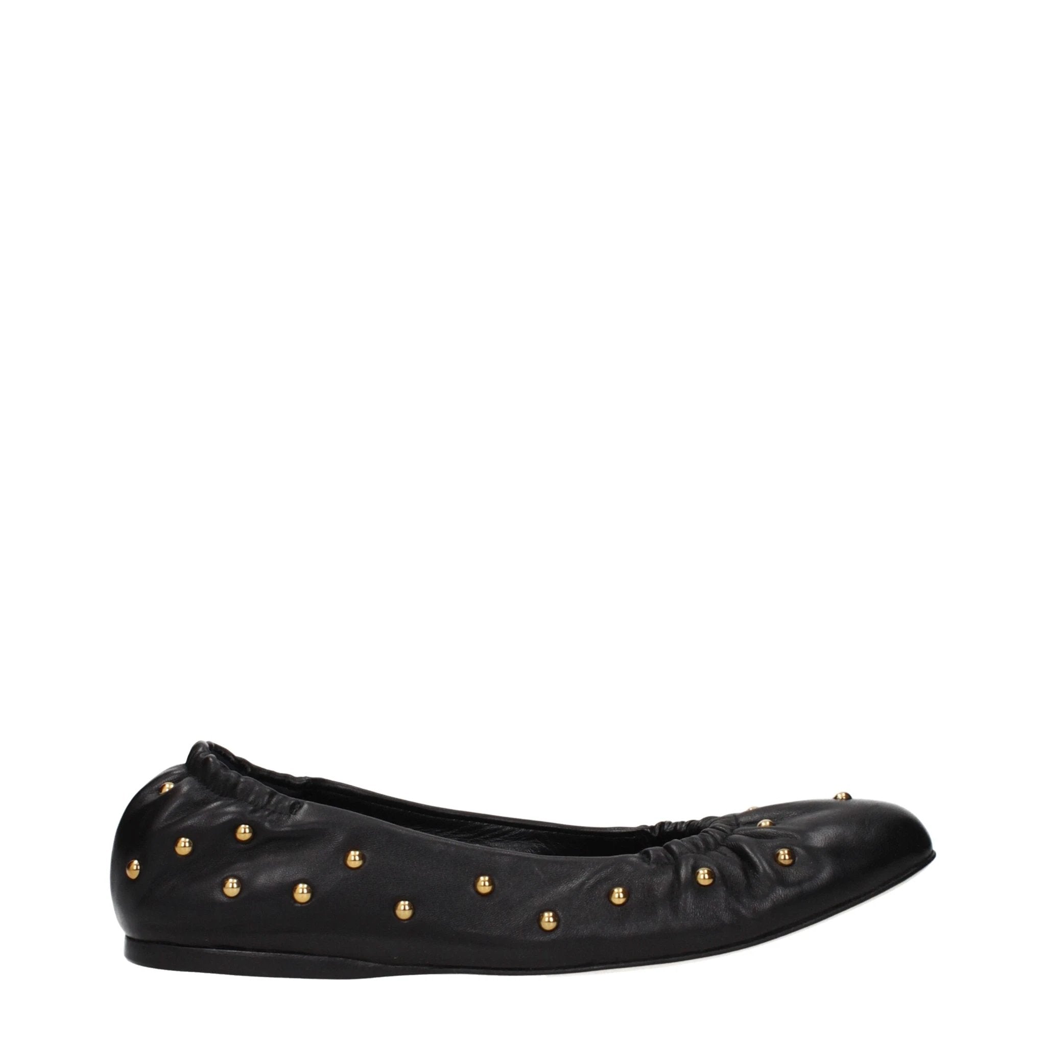 Chloé Black Leather Ballet Flats