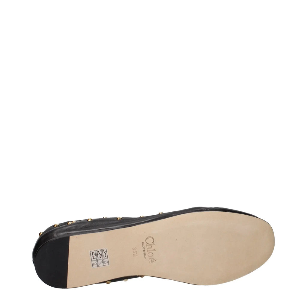 Ballerines Chloé en cuir noir