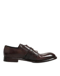 Dolce & Gabbana Brown Leather Monk Strap Formal Derby Shoes by Dolce & Gabbana