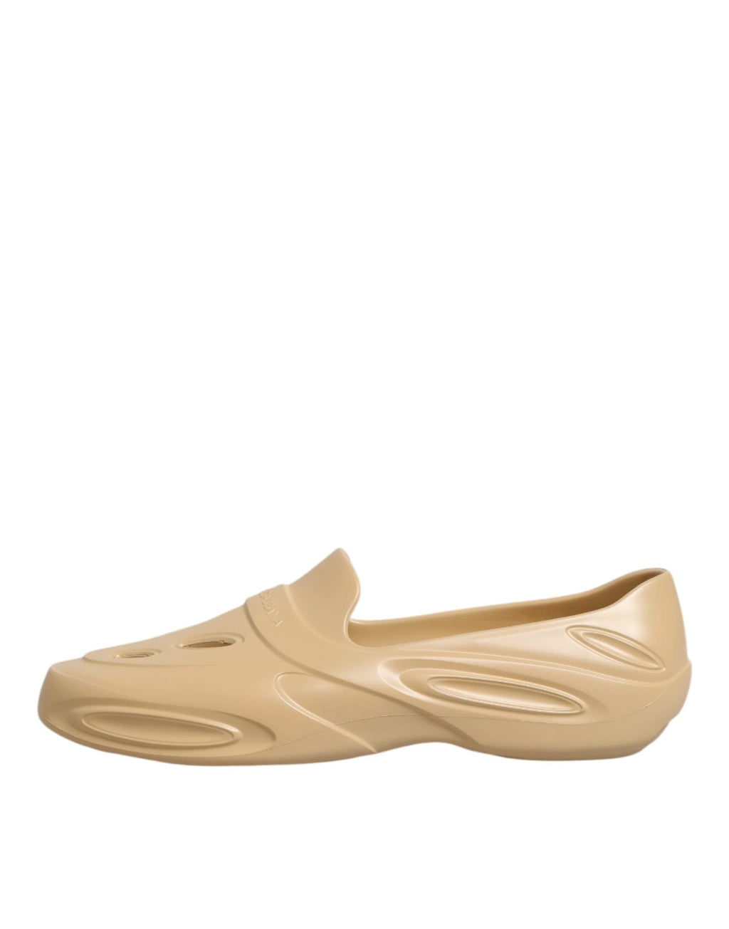 Dolce & Gabbana Beige Rubber Slides Low Top Sneakers Shoes by Dolce & Gabbana