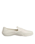 Dolce & Gabbana White Rubber Slides Low Top Sneakers Shoes by Dolce & Gabbana