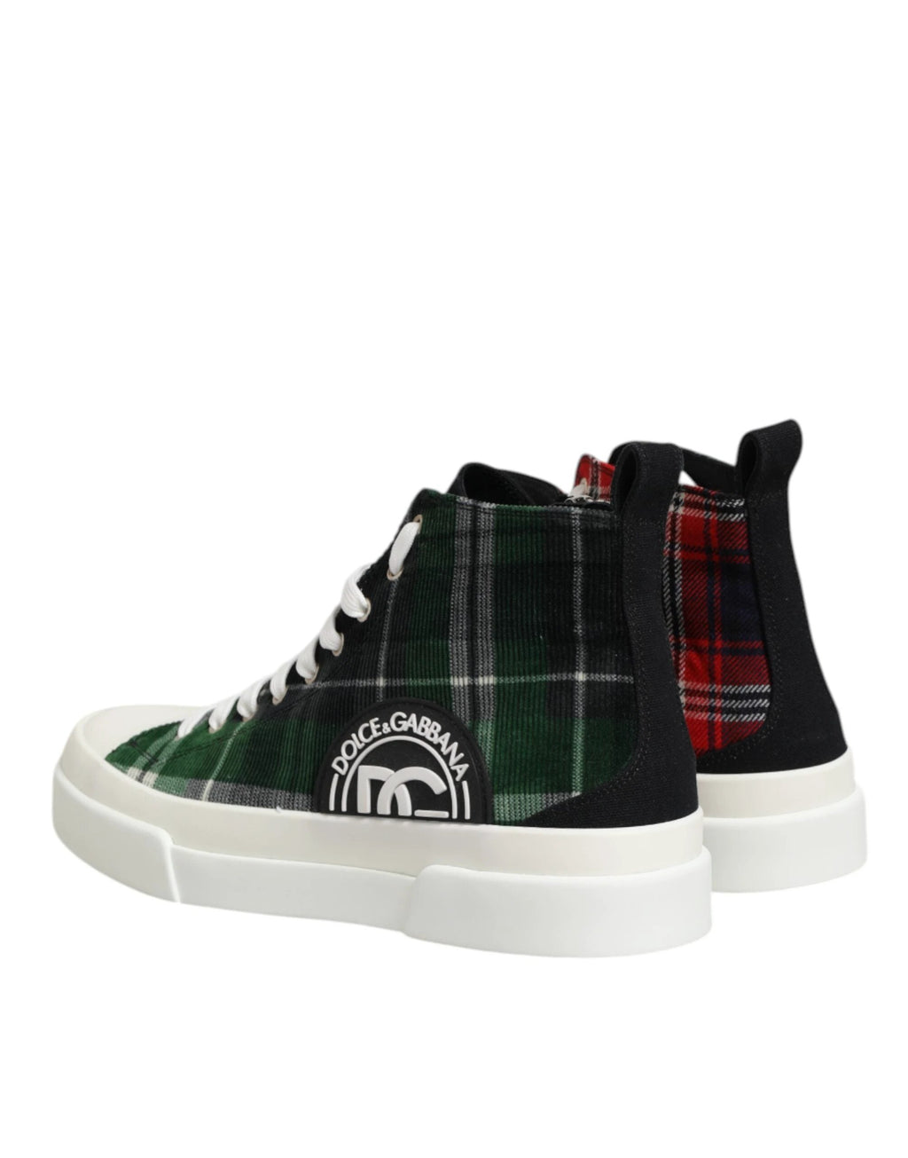 Dolce & Gabbana Multicolor Cotton High Top Men Sneakers Shoes by Dolce & Gabbana