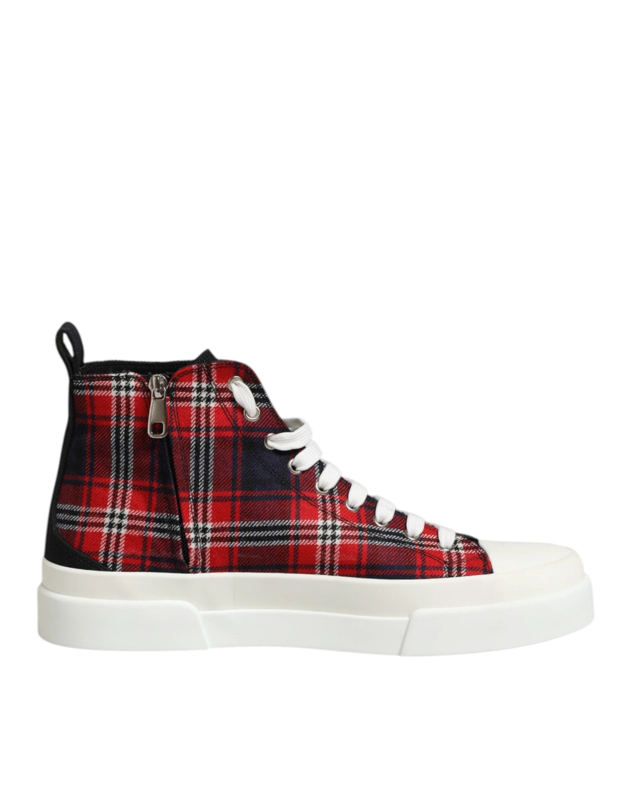 Dolce & Gabbana Multicolor Cotton High Top Men Sneakers Shoes by Dolce & Gabbana