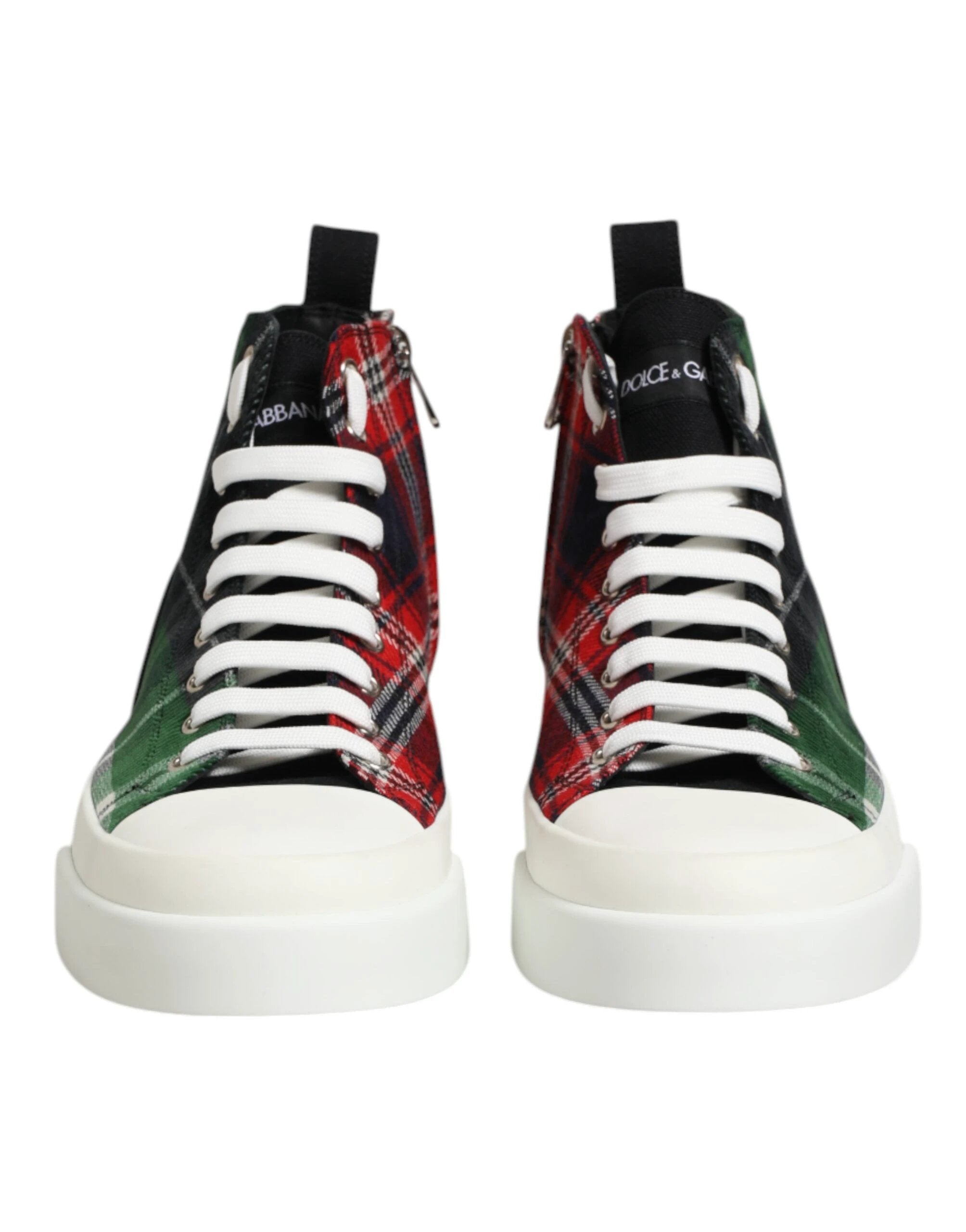 Dolce & Gabbana Multicolor DG Logo Men High Top Sneakers Shoes by Dolce & Gabbana