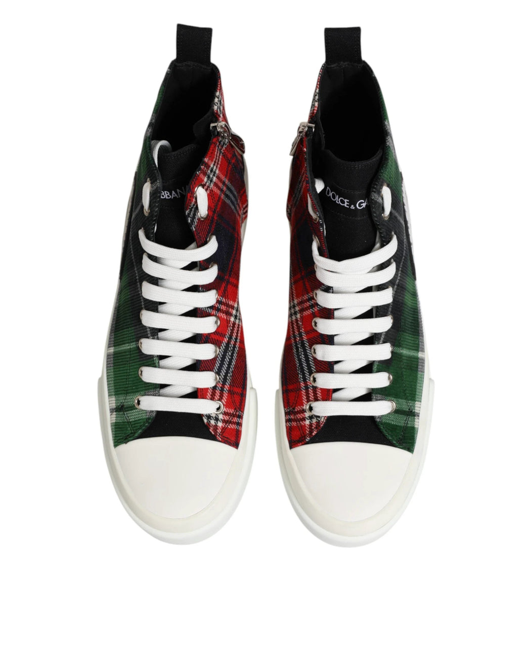 Dolce & Gabbana Multicolor DG Logo Men High Top Sneakers Shoes by Dolce & Gabbana