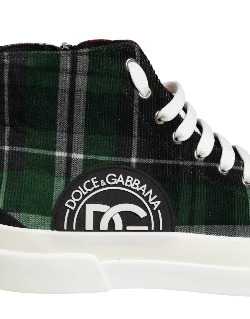 Dolce & Gabbana Multicolor DG Logo Men High Top Sneakers Shoes by Dolce & Gabbana