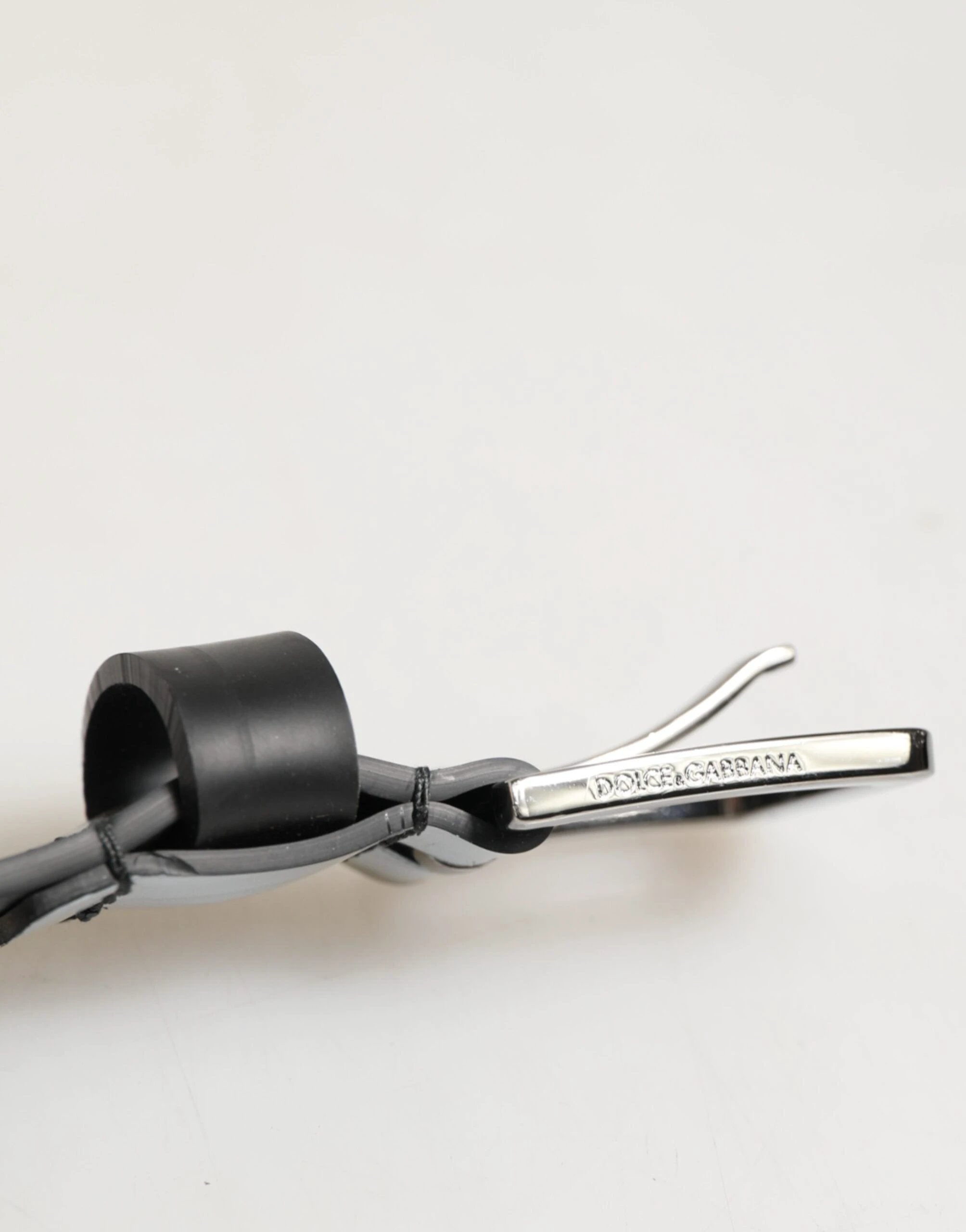 Dolce & Gabbana Multicolor PVC Floral Silver Buckle Men Belt by Dolce & Gabbana