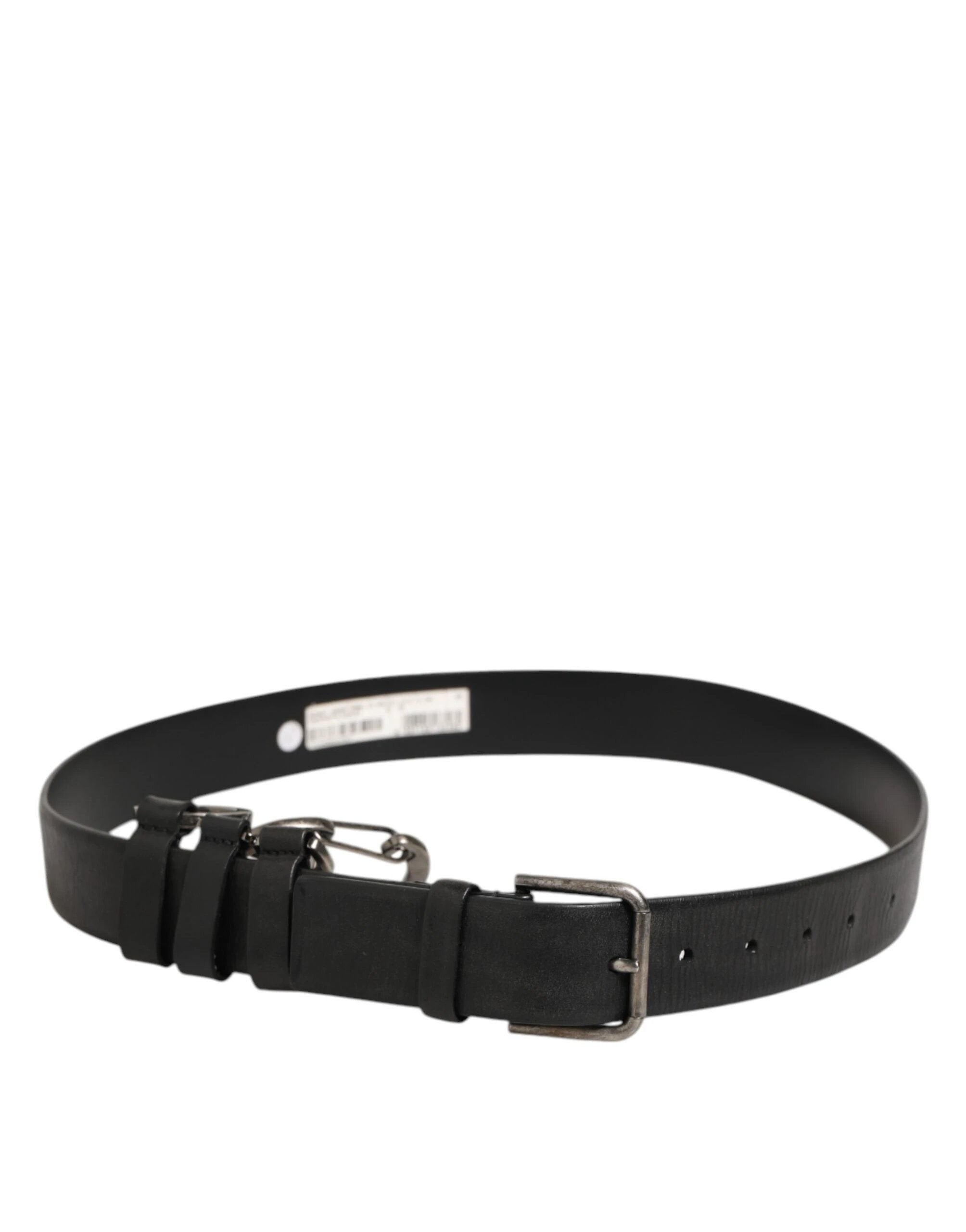 Dolce & Gabbana Black Key Ring Clip Attachments Buckle Belt by Dolce & Gabbana
