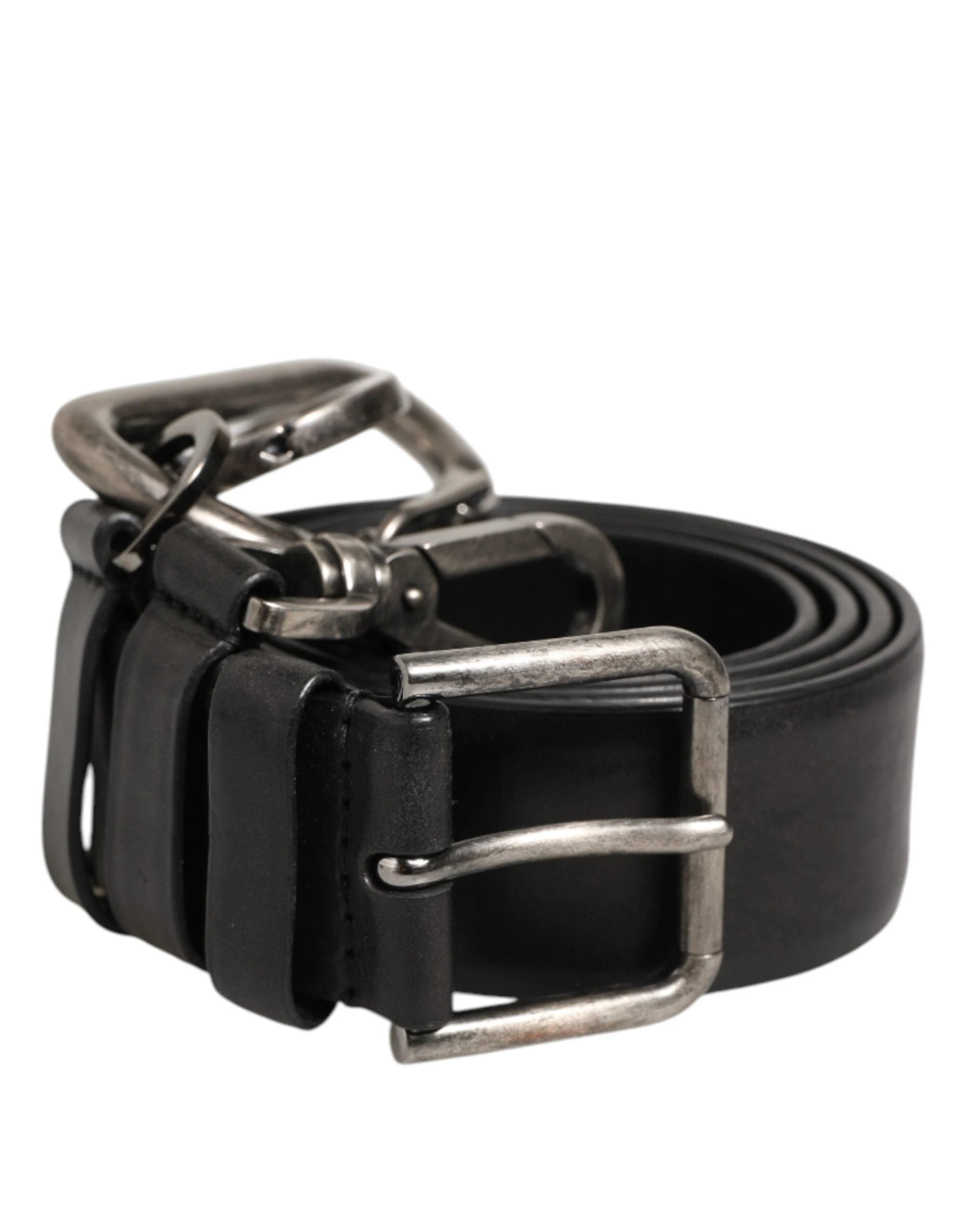 Dolce & Gabbana Black Key Ring Clip Attachments Buckle Belt by Dolce & Gabbana