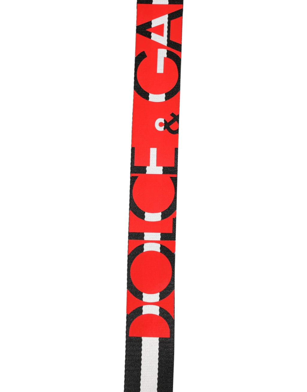 Dolce & Gabbana Black White Striped Logo Metal Buckle Belt by Dolce & Gabbana