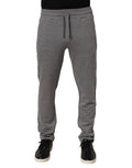 Dolce & Gabbana Cotton Jogger Sweatpants Trouser Gray by Dolce & Gabbana