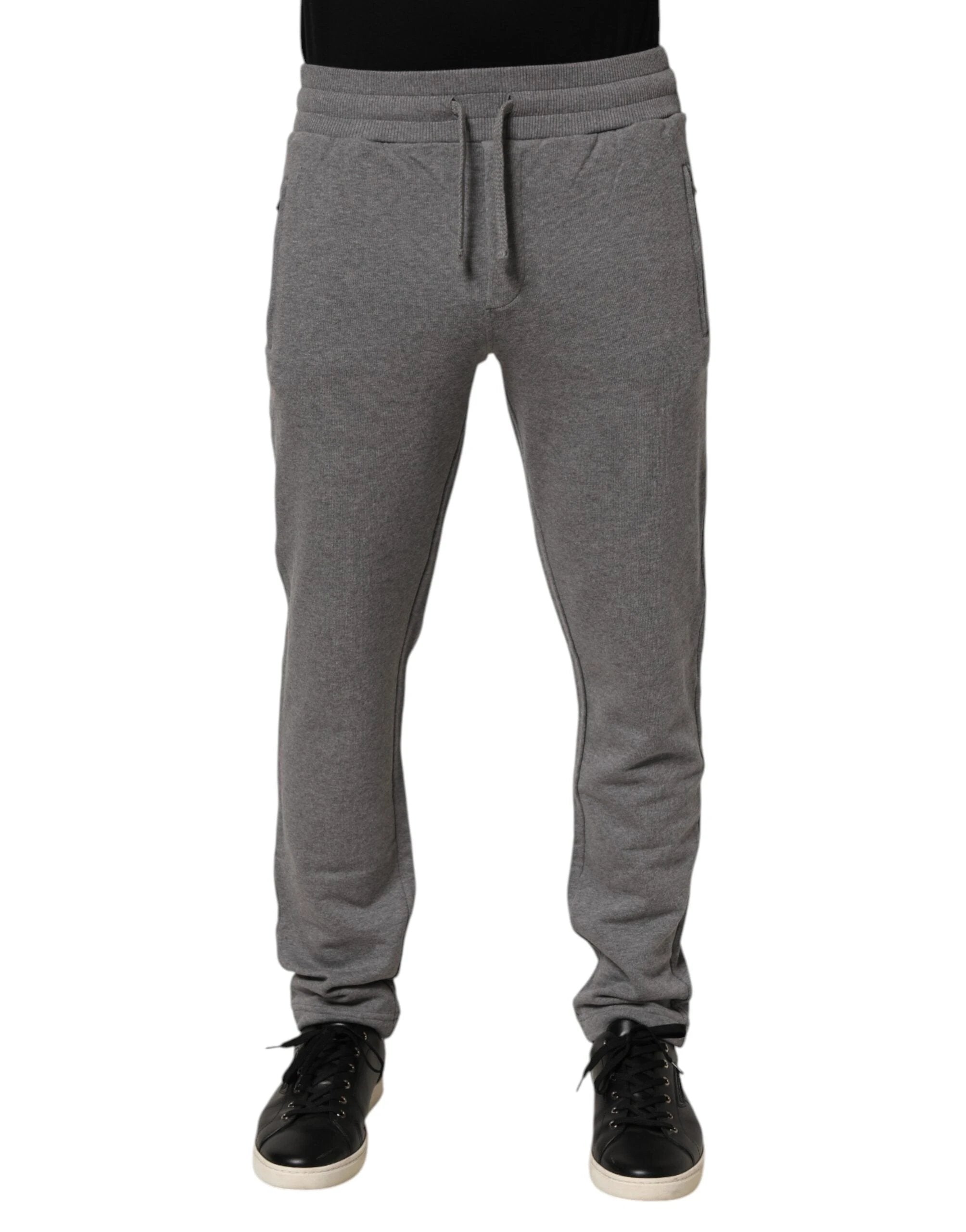 Dolce & Gabbana Cotton Jogger Sweatpants Trouser Gray by Dolce & Gabbana