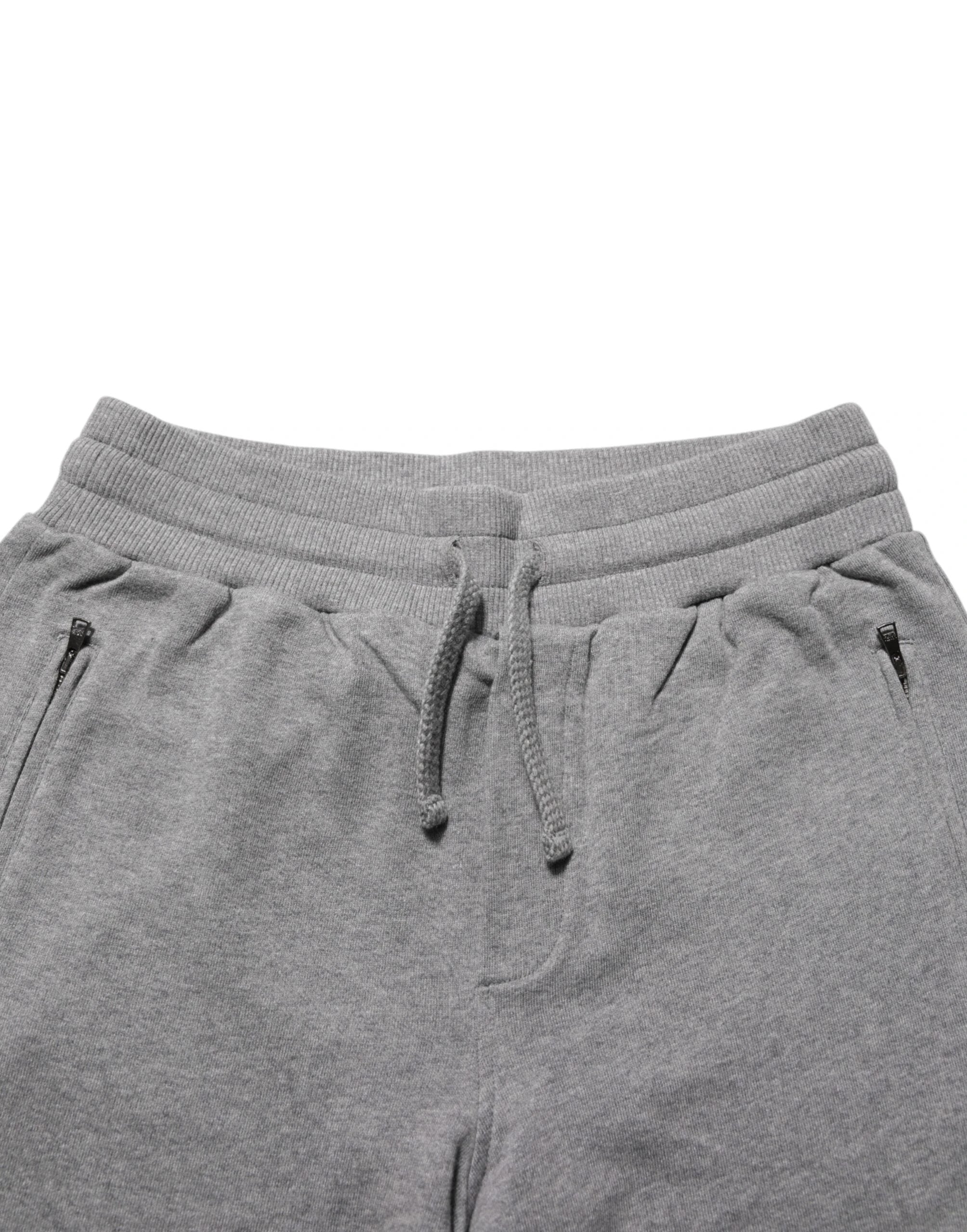 Dolce & Gabbana Cotton Jogger Sweatpants Trouser Gray by Dolce & Gabbana