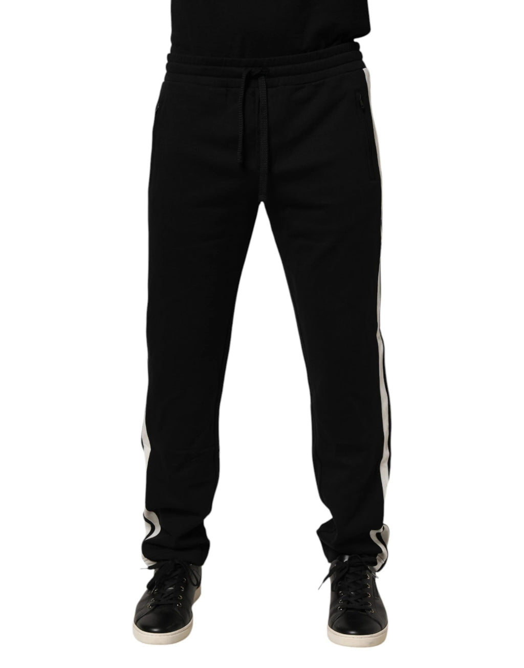 Dolce & Gabbana Black Cotton Jogger Sweatpants Trouser Pants by Dolce & Gabbana
