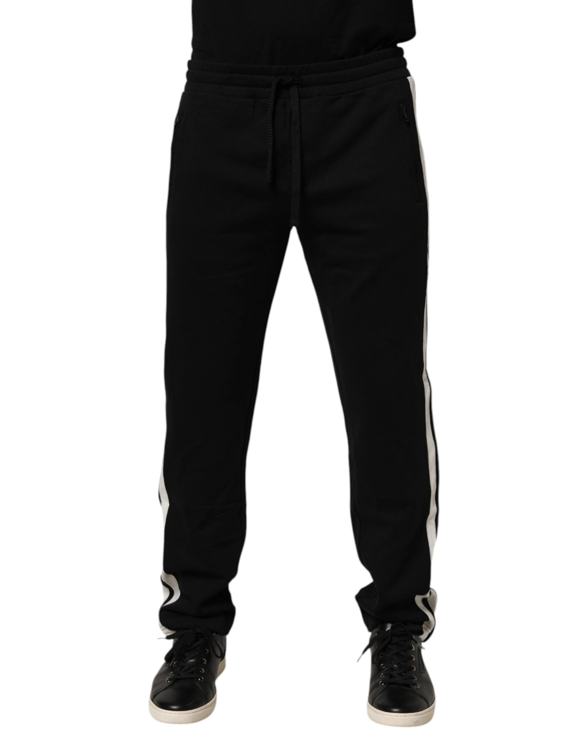 Dolce & Gabbana Black Cotton Jogger Sweatpants Trouser Pants by Dolce & Gabbana
