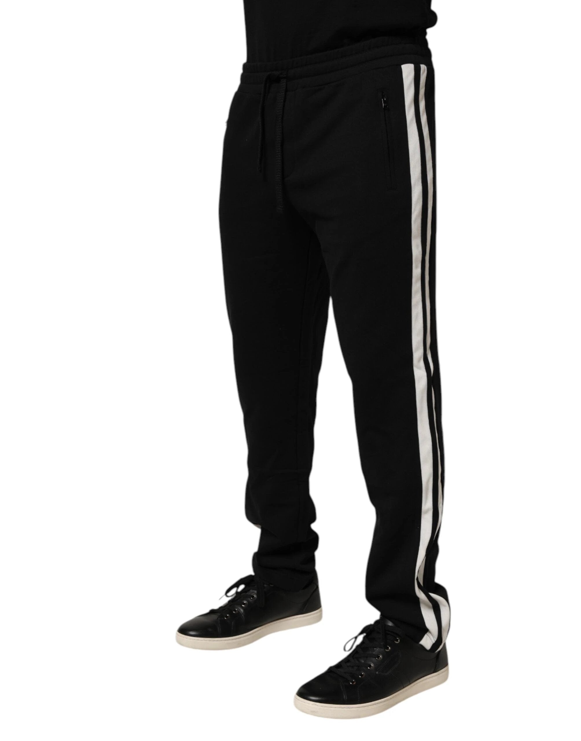 Dolce & Gabbana Black Cotton Jogger Sweatpants Trouser Pants by Dolce & Gabbana
