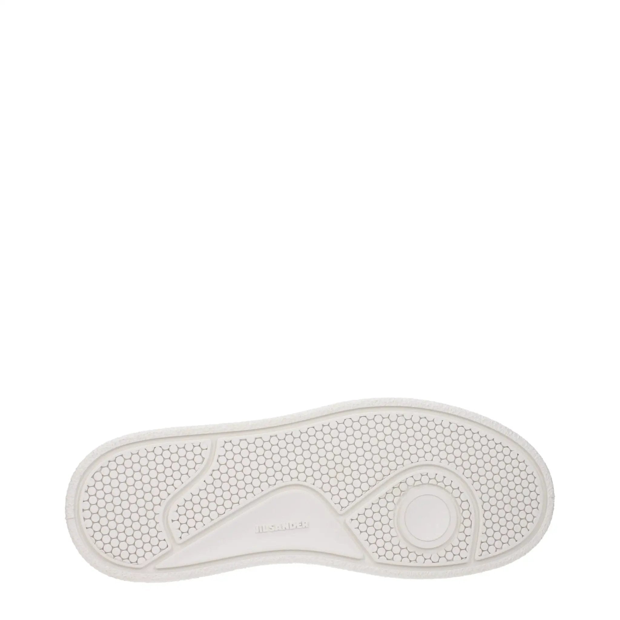 Baskets à plateforme en cuir blanc Jil Sander