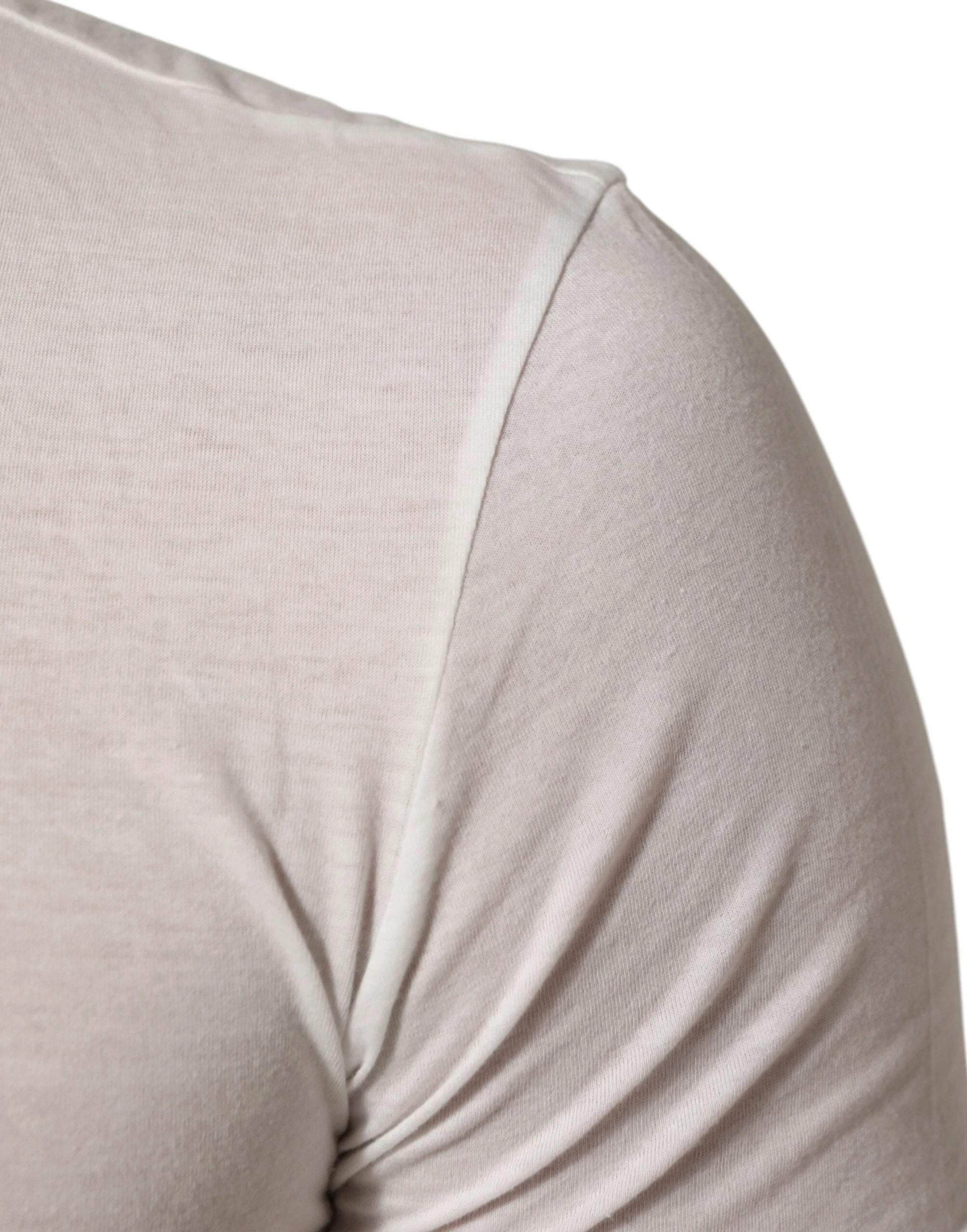 Dolce & Gabbana White Sacred Heart Cotton Crew Neck T-shirt by Dolce & Gabbana