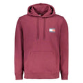 Tommy Hilfiger Red Cotton Men's Sweatshirt with Hood Tommy Hilfiger