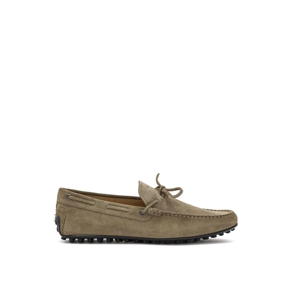 Tod's Beige Suede Leather Moccassin by Tod's