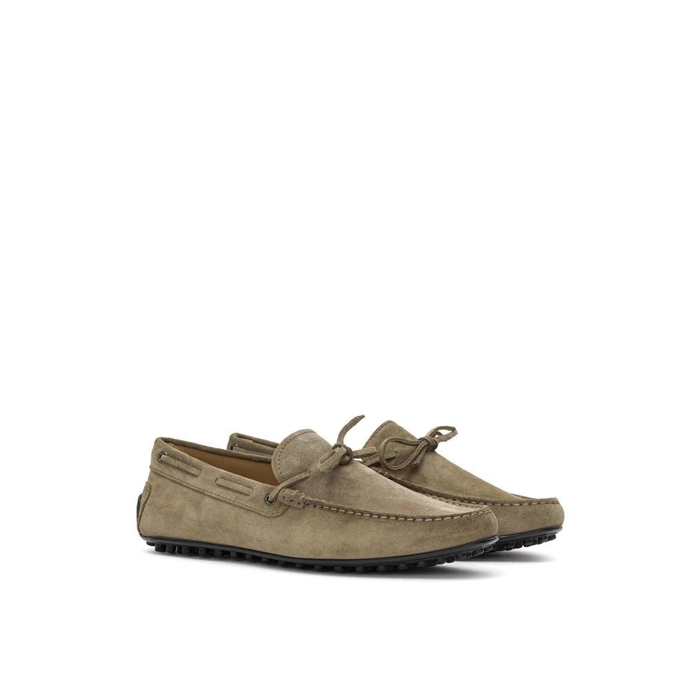 Tod's Beige Suede Leather Moccassin by Tod's