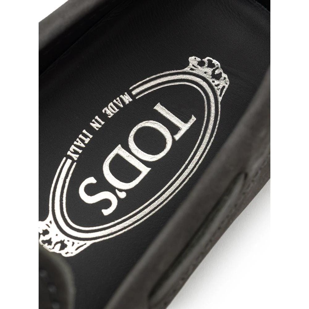 Tod's Gray Nubuc Leather Moccassin by Tod's