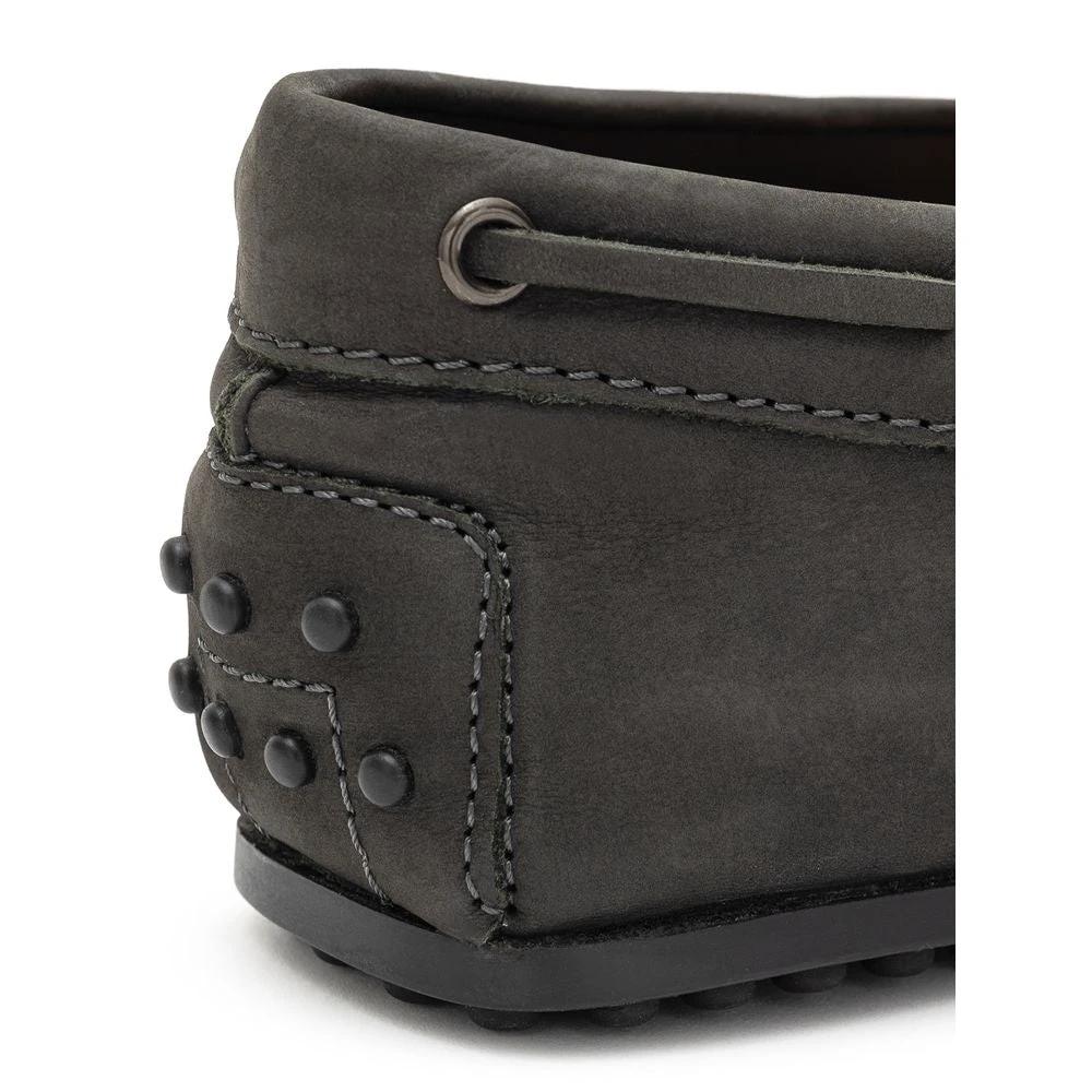 Tod's Gray Nubuc Leather Moccassin by Tod's
