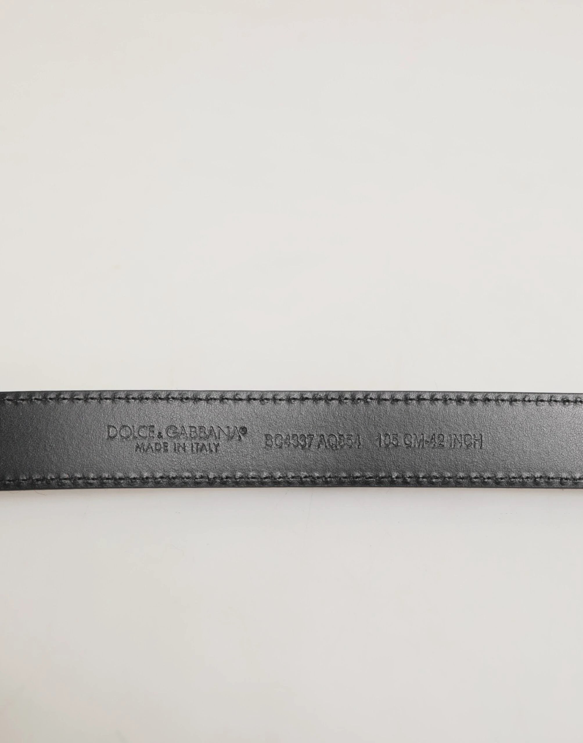 Dolce & Gabbana Red Black Pony Leather Metal Buckle Men Belt by Dolce & Gabbana