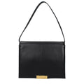 Sac bandoulière en cuir noir Jil Sander
