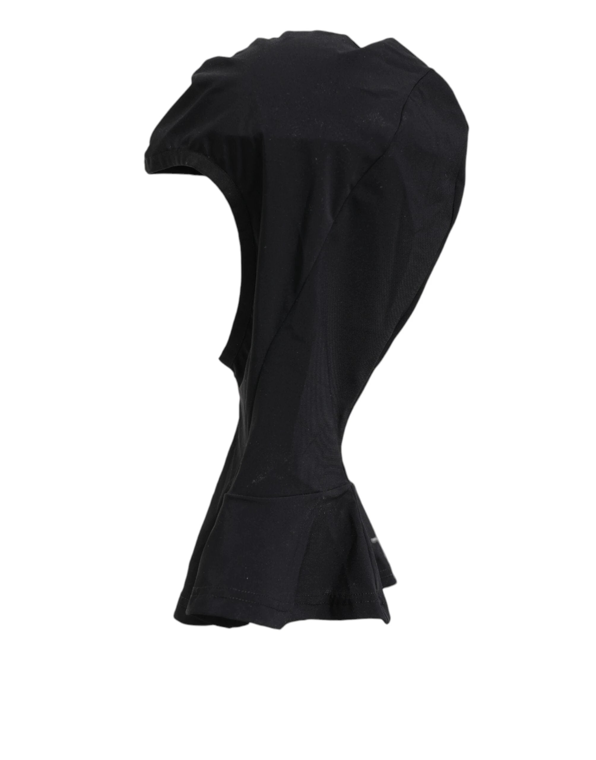 Dolce & Gabbana Black Nylon Elastane Balaclava Hood Face Cover Hat by Dolce & Gabbana