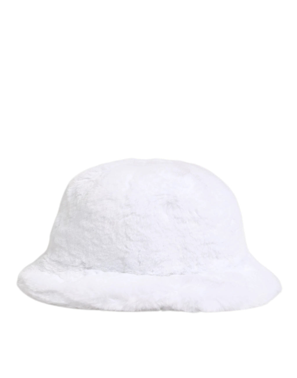 Dolce & Gabbana White Modacrylic Fur Bucket Men Capello Hat by Dolce & Gabbana