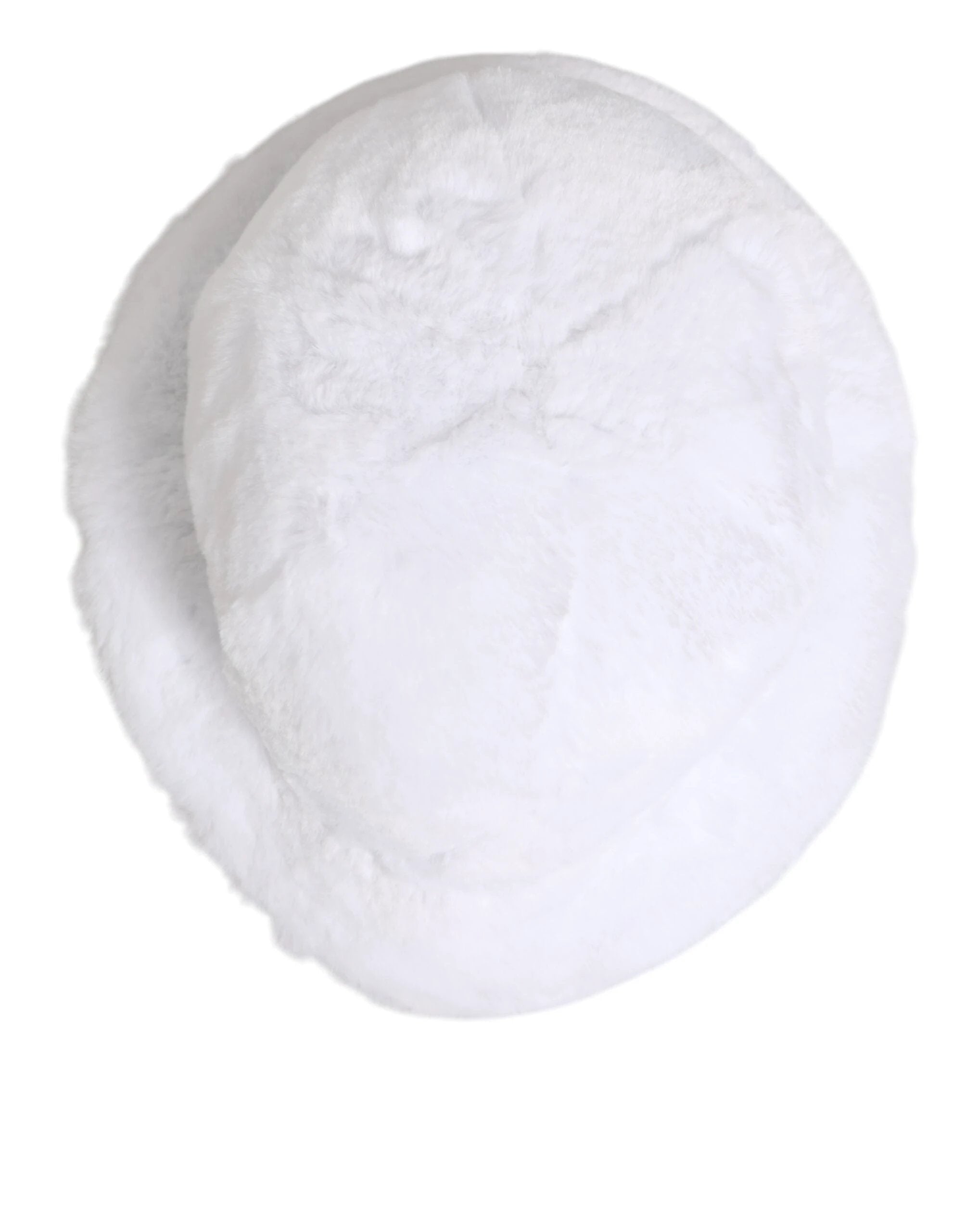 Dolce & Gabbana White Modacrylic Fur Bucket Men Capello Hat by Dolce & Gabbana