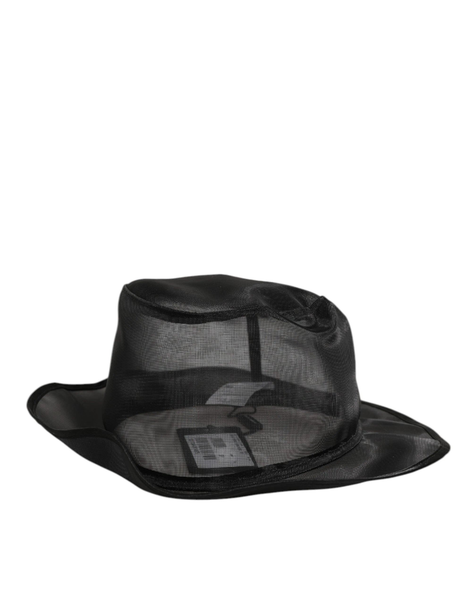 Dolce & Gabbana Black Silk Mesh Bucket Men Fisherman Cap Hat by Dolce & Gabbana