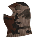 Dolce & Gabbana Multicolor Camouflage Balaclava Mask Men Cap One Size Hat by Dolce & Gabbana